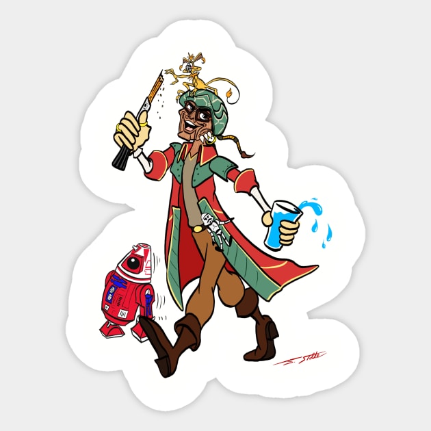 Hondo Visits Galaxy's Edge Sticker by TechnoRetroDads